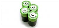 Зелен изображение на батерията материал
