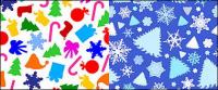 lovely Christmas vector background material