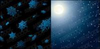 月光と雪のベクトル