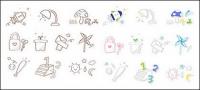 Cute icon series vector material-6