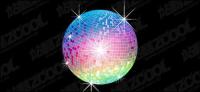 Светлини disco топка вектор материал
