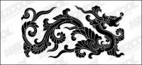 Chinesische klassische Dragon-Vektor-material