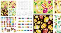 Easter eggs Vector variety of materials