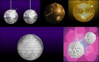 Разнообразие от материалните вектор диско топка