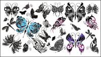 Красивая бабочка Тотем вектор