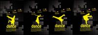 Танцы тема плакаты шаблон векторного материала