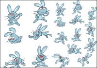 Симпатичные карикатуры кролик - вектор