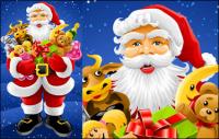 سانتا كلوز، دب، الماشية لعبة، الشمبانيا، الهدايا، وقبعة عيد الميلاد