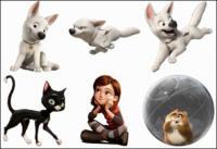 漫画の動物、犬、猫の ico