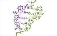 Químico molecular diagrama material Vector