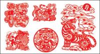 paper-cut Chinese New Year