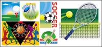 Векторные иллюстрации различных спортивных материалов