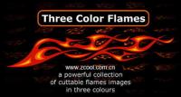 100 of the trend of color flame element vector material