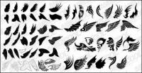 Number of exquisite wings vector material