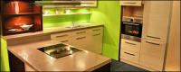 Tom de moda verde do material de imagem de cozinha