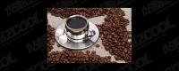 コーヒー、コーヒー豆の絶妙な画像品質の素材