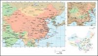 中国ベクトル地図