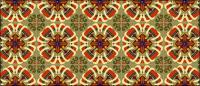 Mosaico clásico patrón vector-4