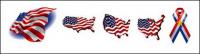 Elementos de bandeira do U.S.