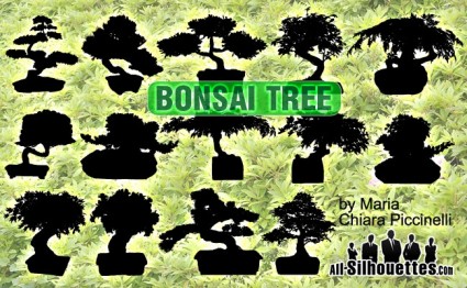 árbol de los bonsais Vector