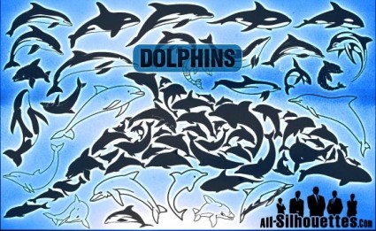 delfines de vector