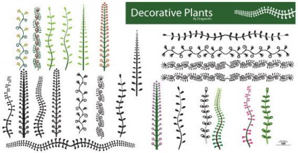 plantas decorativas Vector