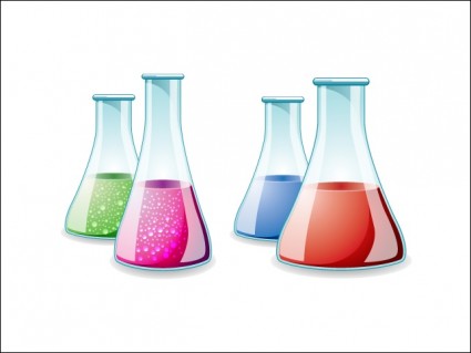 frasco de vidro de laboratório