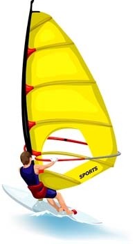Серфинг Спорт вектор