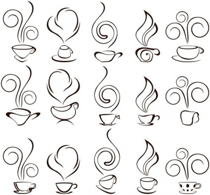 gráfico de vector abstracto café