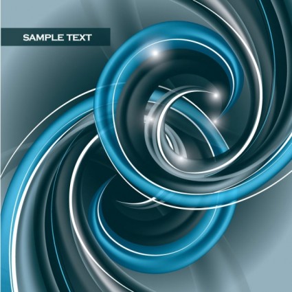dinamis abstrak spiral pola vektor