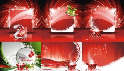 2011 Новый год Рождество вектор