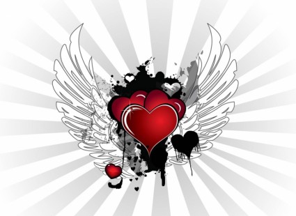 Grunge-Valentin-Herzen