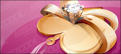 herzfrmige Diamant-Halskette-Vektor-material