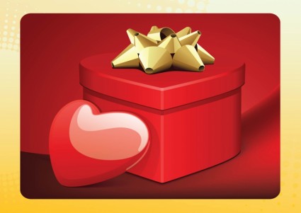 коробка подарка любви