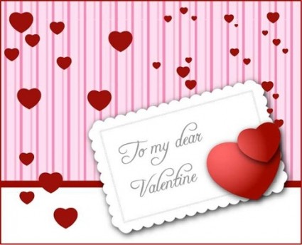 gráfico de vector de tarjeta de San Valentín rsquo s día