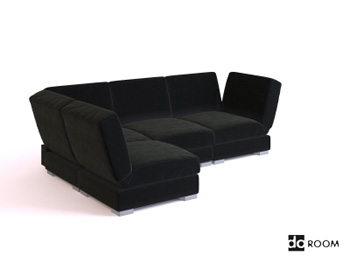 Living room sofa 3D model