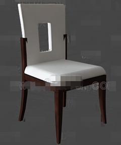 White openwork back chair