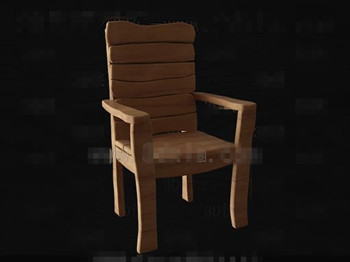 Simple and original wooden chair