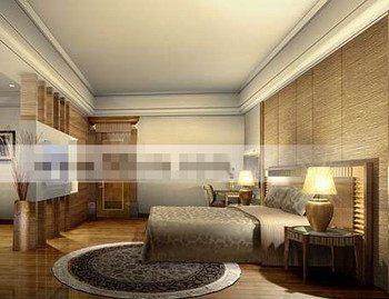 Luxury European-style master bedroom