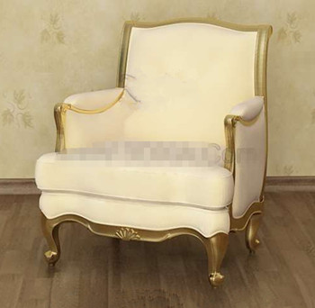Pale yellow exquisite sofa chair