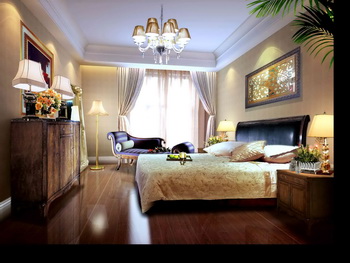 Modern elegant and comfortable bedroom