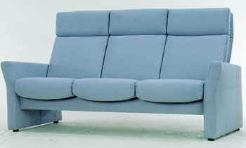 Modern and comfortable dark gray sofa