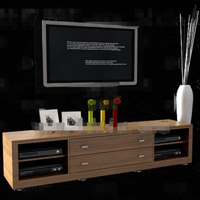 Modern minimalist long TV cabinet