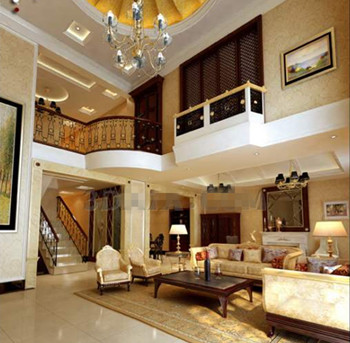 Gold luxury ceiling living room