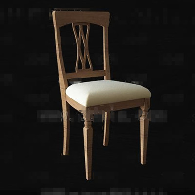 Wooden hollow seatback chair