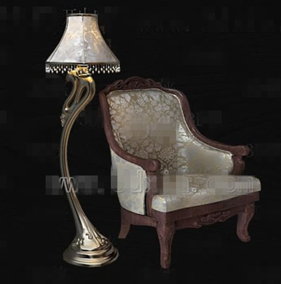 European retro single sofa chair
