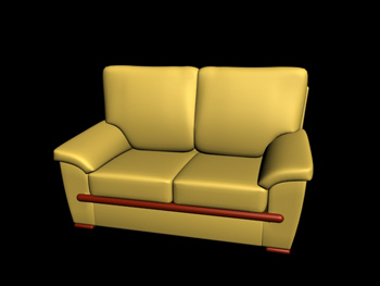 European-style double seats sofa