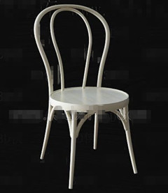 White fashion metal frame chair