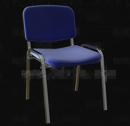 Blue Metal frame simple chair