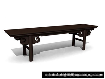 3D Model of Chinese ancient wood tables